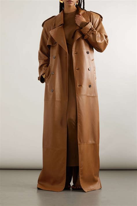 ysl leather trench coat|yves saint laurent trench coat.